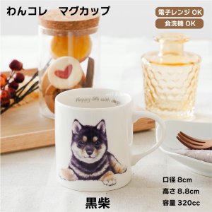 画像: わんコレ　マグカップ　【Ｓ４４】黒柴